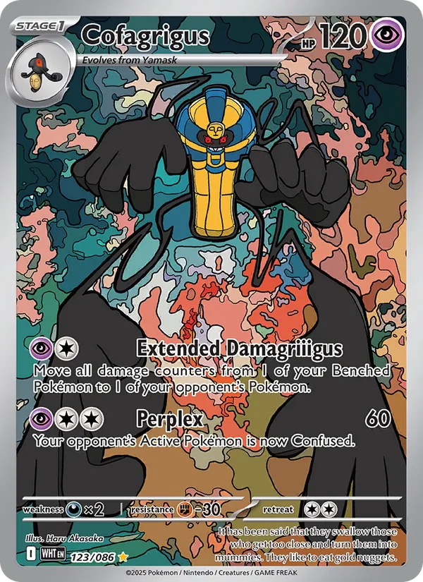 Cofagrigus 123 – Illustration rare – White Flare (EN)