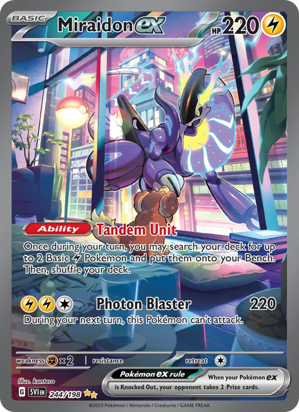 Miraidon ex 244 – Special illustration rare – Scarlet & Violet (EN)